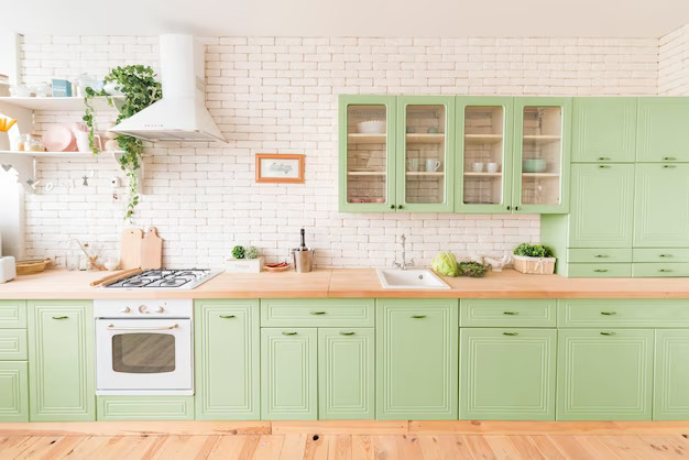 Kitchen of the week party-friendly layout with an upbeat look